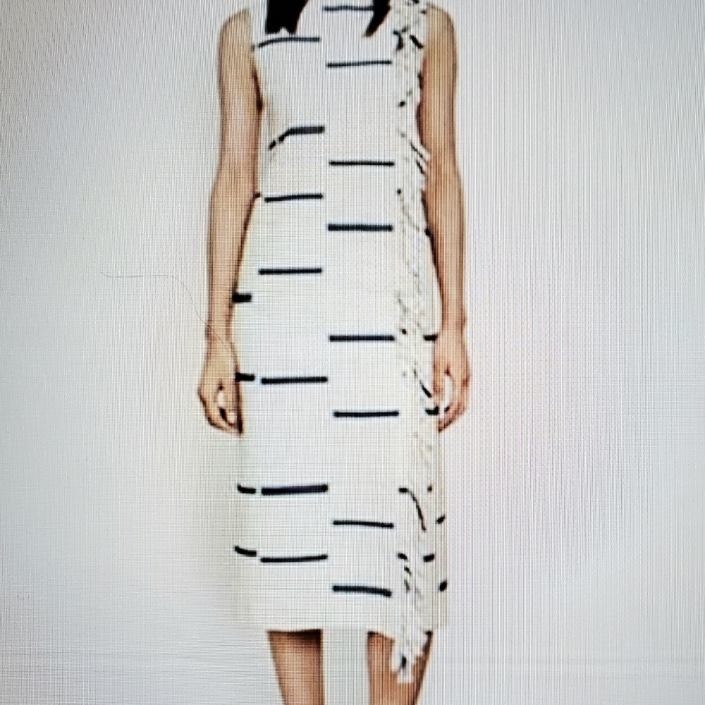 Tory Burch Fringed Column Dress, size XS